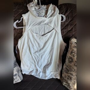 Free People White Cutout Tank Top